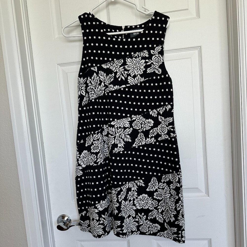Anthropologie Black and White Sleeveless Dress